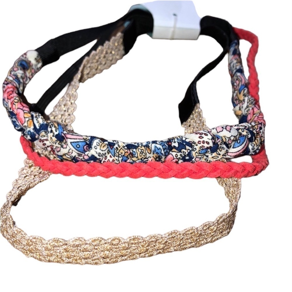 Set of three stylish headband hair pieces NWT